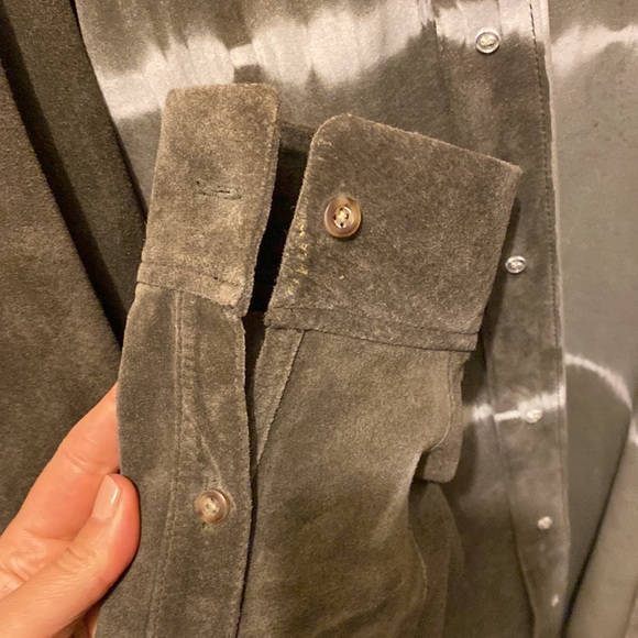 Greg Norman Collection Suede Shirt - Picture 4 of 5